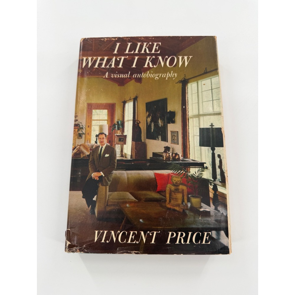 Vincent Price I Like What I Know A Visual (HC/DJ,1959) Double Day First Edition